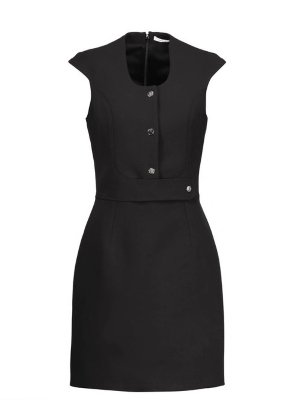 CARVEN Black Twill Mini Dress!